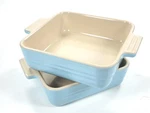 Le Creuset Stoneware Small Square Baking Dishes 14CM / 6"X6" Of 2 Sky Blue. Fixed Price $54.71.