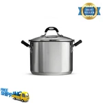 Tramontina 6QT Lock-n-drain Stainless Steel Covered Stock Pot Pasta Strainer Lid. Fixed Price $50.99.