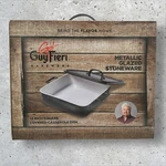 *new* Guy Fieri 14" Square Covered Casserole Metallic Glazed Stoneware. Fixed Price $15.29.