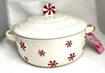 Bake Shop By Master Class Peppermint Candy 2 Qt Casserole Dish Christmas #60-REG. Fixed Price $39.99.