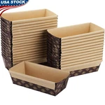30 Disposable Paper Loaf Pans Baking Molds Oven Safe Microwave Grease Proof. Fixed Price $17.76.