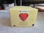 Brand Le Creuset Stoneware Heart Ramekin Cover Blue. Fixed Price $49.99.