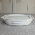 Rubbermaid Duralite Glass Bakeware 2.5 Qt Rectangle Baking Dish With Lid. Fixed Price $19.99.