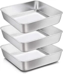 X 8-INCH Baking Pan, E-far Square Cake Brownie Pans Stainless Steel. Fixed Price $44.99.