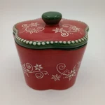 Temptations 10 Oz Old World Floral Lace Holiday Ramekin Candy Sugar Bowl W/. Fixed Price $14.99.