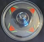 Vintage Pyrex Red Tulip Glass Lid. Rare Excellent Condition!!. Fixed Price $38.99.