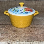 Pioneer Woman Mini Casserole Dish With Lid Stoneware Summer Bouquet. Fixed Price $9.00.