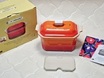 Le Creuset Heritage Stoneware Pate Terrine W/ Press 0.8L Flame Orange Loaf Pan. Fixed Price $96.00.