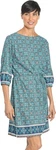 Coolibar UPF50 Tie-waist Garden Party Dress Blue Spanish Mosaic Tile Moroccan. Fixed Price $22.00.