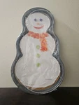 Wilton Snowman Cookie Cake Pan Vintage 2009 15" X 9". Fixed Price $29.99.