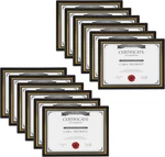 Corporate Document Frame Made To Display Standard Certificates, Black 8.5X11, Se. Fixed Price $57.24.