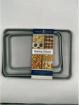 Nordic Ware Since 1946 Set Of 3 Textured Baking Sheets Silver. Fixed Price $39.99.
