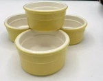 Cermer Ceramic Yellow Ramekins Souffl Custard Flan Brule Dip Dishes Spain 4OZ. Fixed Price $12.25.