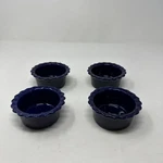 Chantal 1/2 CUP/.12LTR Blue Ramekins Ruffled Edge 93-RMR07/4 Set Of. Fixed Price $18.75.