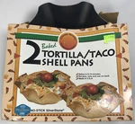 Chicago Metallic 2 Baked Tortilla Taco Shell Pans Non-stick Dishwasher Safe New. Fixed Price $10.93.