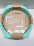 Set 2 - Aldi Crofton Silicone Round Pan Teal New 9". Fixed Price $15.99.