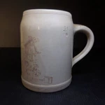 Vintage Design Art Deco Hager Ceramic Beer Mug Obernai France N7755. Fixed Price $339.65.