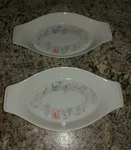 American Limoges Flowers 10 1/2" Au Gratin Fine Porcelain Oven Microwave Safe. Fixed Price $13.95.