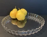Arcuisine Glass Tart Quiche Baking Dish 11.75 With Fluted Edge Made France. Fixed Price $22.00.