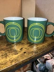 (2) Oregon Ducks Ncaa 12OZ Coffee Mugs By Boelter Ceramic 4 High, Micro Safe. Fixed Price $30.00.