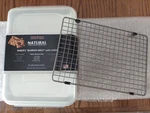 Nordic Ware Natural Aluminum Commercial Quarter Sheet W/ Lid Plus Non-stick Grid. Fixed Price $25.50.
