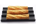 Zenport Bread Pan 3-LOAF Perforated Nonstick 16 X 9 Black 870002. Fixed Price $43.14.