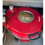 Kalorik Hot Stone Pizza PZM43618 Red Electric 12 Round Handled Indoor Oven. Fixed Price $19.99.