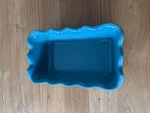 Emile Henry France 61.88 Ruffled Loaf Pan Ceramic Blue Calanque. Fixed Price $35.00.