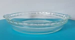 Vintage Glasbake Clear Glass 10" Pie Dish Pan J2610 Usa. Fixed Price $15.00.