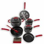 Rachael Ray Create Delicious Hard Anodized Nonstick Cookware Pots & Pans Set. Fixed Price $114.99.