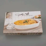 Home Dolly Parton Collection 2.4 Qt Stoneware Speckled Baker Pan. Fixed Price $12.00.