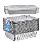 Diplastible 11X7 Disposable Aluminum Pans With Covers - 10 Pack Fo.... Fixed Price $43.72.