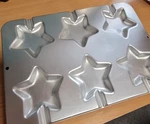 Metal Wilton Lollipop Cookie Mold Pan 1995 Has 6 Stars 2105-8102. Fixed Price $18.00.