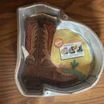 Vintage Wilton Western Boot Cake Pan #2105-1238 C1995. Fixed Price $45.00.