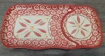 Temptations By Tara Old World Red Soup Sandwich Platter. Fixed Price $18.87.
