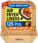 Air Fryer Paper Liners, 125PCS, Disposable For Microwave, (8IN). Fixed Price $14.81.