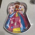 Barbie Birthday Cake Pan Aluminum 2105-3550 Wilton 1998. Fixed Price $13.25.