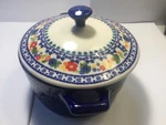 Pioneer Woman Dazzling Dahlia Cobalt Blue 14.4 Oz Mini Casserole Dish Lid New. Fixed Price $15.99.