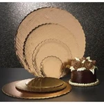 Vineland Packaging 16575 14" Scalloped Cake Circl Gold Top Single Wall (case. Fixed Price $87.78.
