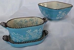 Rare Tara Temptations Floral Lace Light Blue Two 10OZ. SKU13. Fixed Price $32.50.