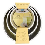 Pme Round Cake Pans 10-INCH X 4-INCH Deep Set Of 3 Silver RNDB68104. Fixed Price $187.59.