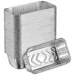Versatile Aluminum Loaf Pans - 50 Bulk Pack For Baking & Takeout, 2 Lb Capacity. Fixed Price $40.99.
