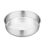 -inch Round Cake Pan, P&p Chef Stainless Steel Bakeware 9.5 Inch, Silver. Fixed Price $21.79.