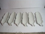 Hic Japan Corn On The Cob Dishes White Plate (set Of 6) Harold Import Company. Fixed Price $31.99.