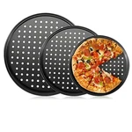 Non-stick Pizza Baking Trays, Round Mesh Set Of Three 26/28/32CM. Fixed Price $20.82.
