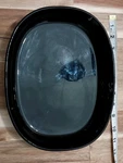Corningware F-6-B Classic Black Oval Casserole Baking Dish, No Lid. Fixed Price $12.00.