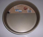 Crofton Round Deep Dish Quan-tanium Nonstick Pizza Pan- Gold, 12"D X 1/4"H. Fixed Price $12.25.