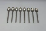 Set Of Alessi 18/10 Stainless Steel Dry Satin Handle Demitasse Spoons. Fixed Price $74.99.