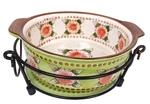 Temptations Sedona 3 Pc Set Green 1 Qt Round Casserole Dish Basket & Trivet. Fixed Price $25.00.