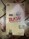 Raw 1.25 (1 1/4) Classic Cigarette Rolling Paper Full Box 24 Pk Factory Sealed. Fixed Price $22.85.